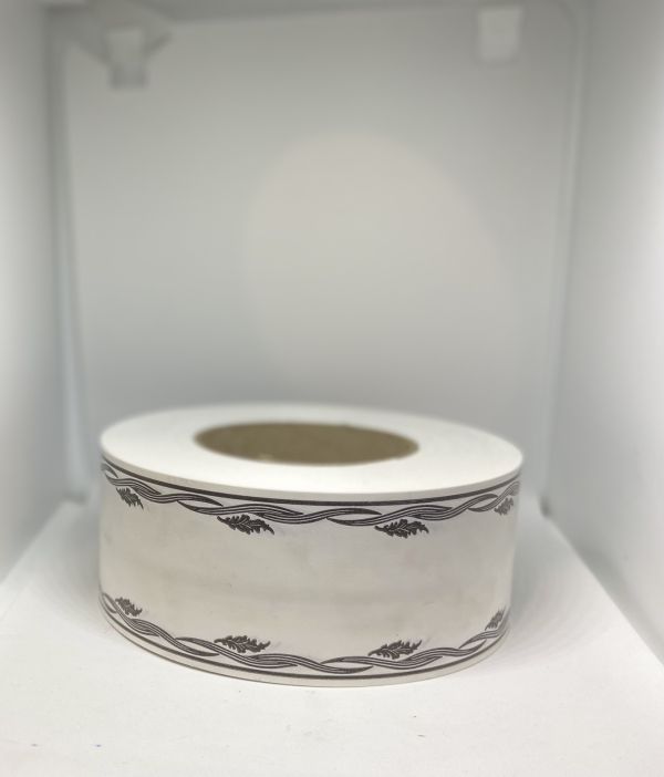 Стрічка Флористична 5 см Підпис Біла Лоза