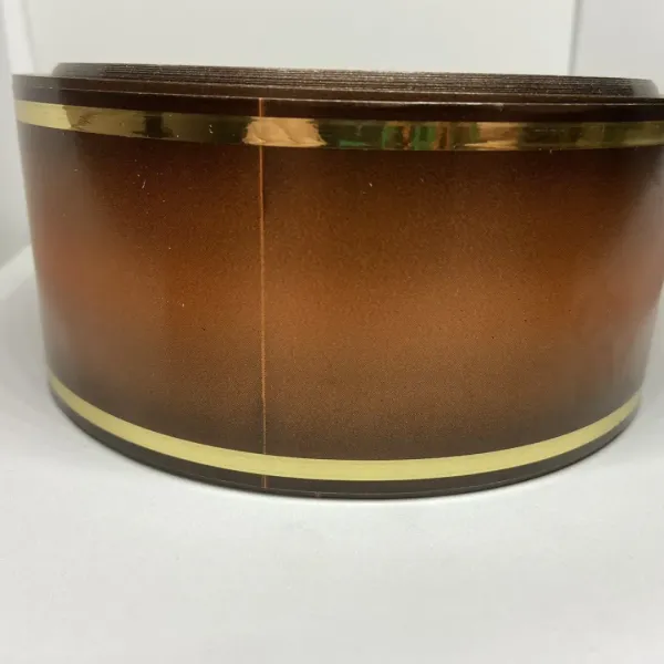 Стрічка Флористична 7 см з Золотом Бронза