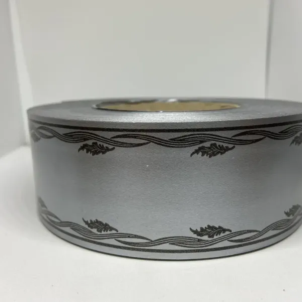 Стрічка Флористична 5 см Підпис Сіра Лоза