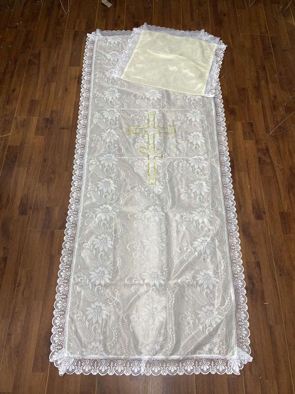 Ритуальні товари Ритуальний комплект тюлевий RB1010422350101 (Шампань) 85-200 см