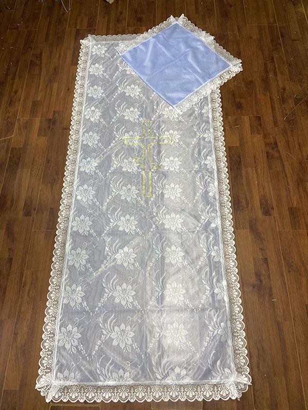 Ритуальні товари Ритуальний комплект тюлевий RB1010422350101 85-200 Синій