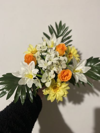 Штучні квіти Композиція Лілія Бутон Добавка  R 00903220 14 голів