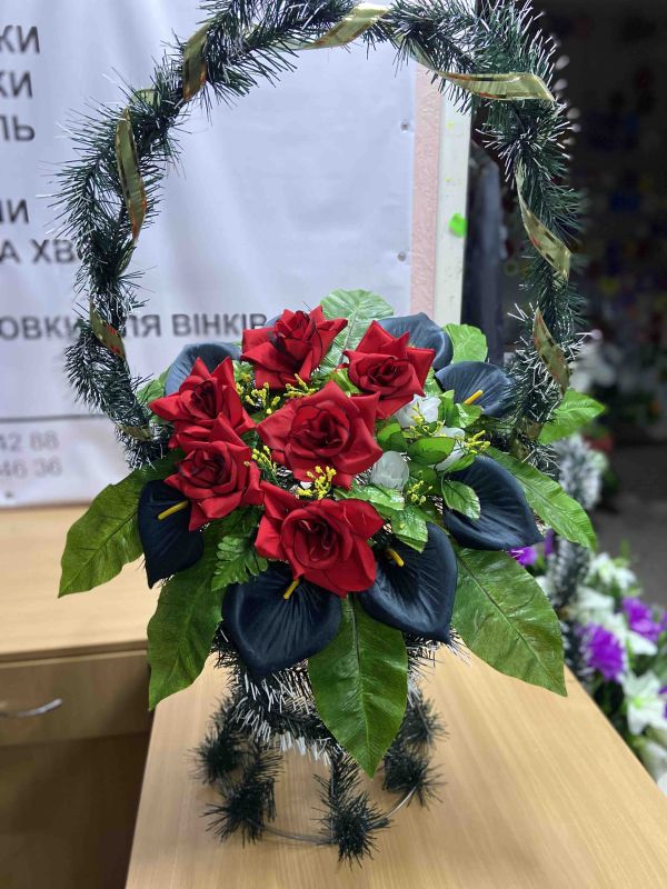 Ритуальні товари Корзина 347 Оксамит Еліт