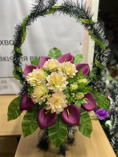 Ритуальні товари Корзина 347 Оксамит Еліт