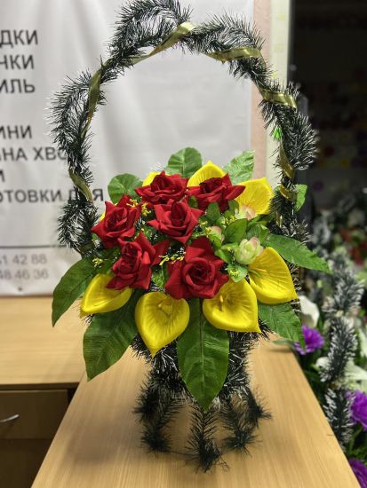 Ритуальні товари Корзина 347 Оксамит Еліт