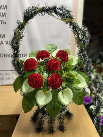 Ритуальні товари Корзина 347 Оксамит Еліт