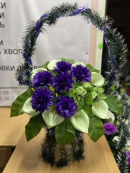Ритуальні товари Корзина 347 Оксамит Еліт