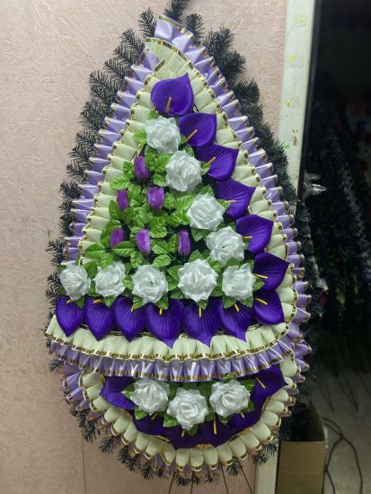 Ритуальні товари Вінок 203-3 $170-80 см