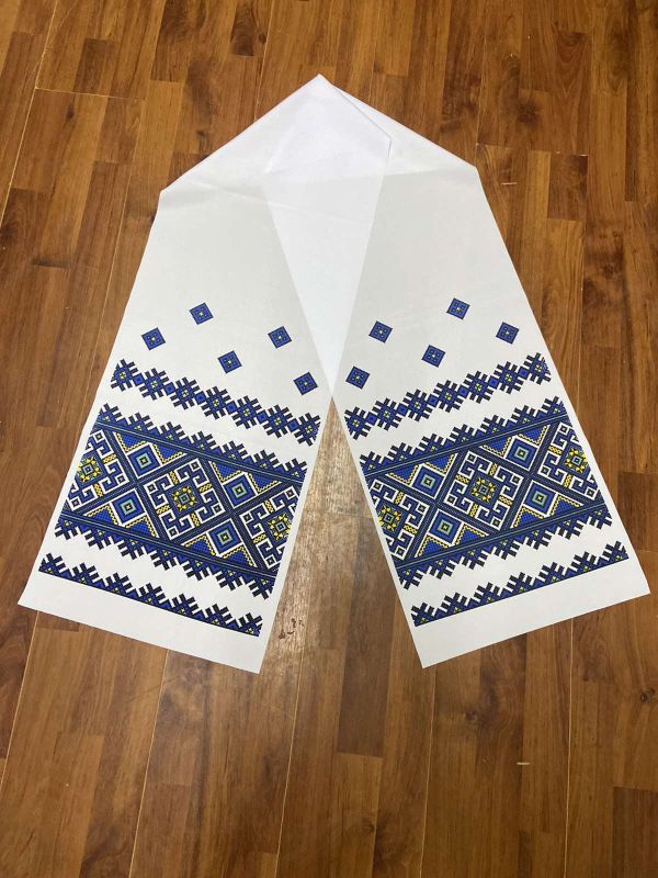 Ритуальні товари Рушник Габардин 200*40 см Орнамент 4