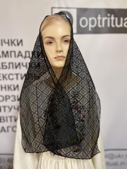 Ритуальні товари Шарф Ромашка Ромб Гіпюр