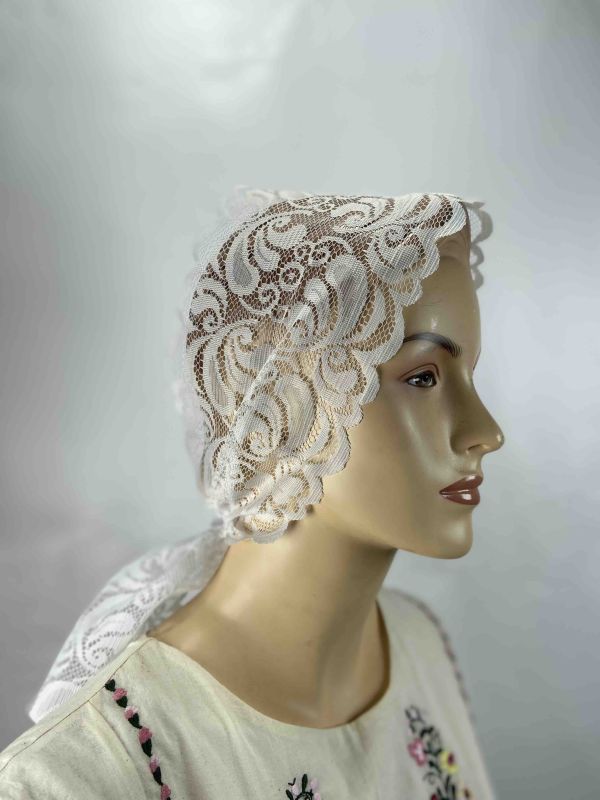 Ритуальні товари Повязка Завиток Гіпюр R00181001 100-16