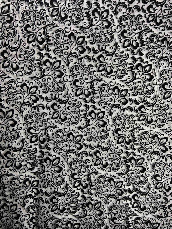 Ритуальна тканина Велюр на сітці Вензель М2103