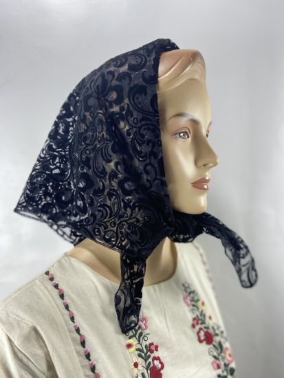 Платок Велюр Вензель (Завиток)