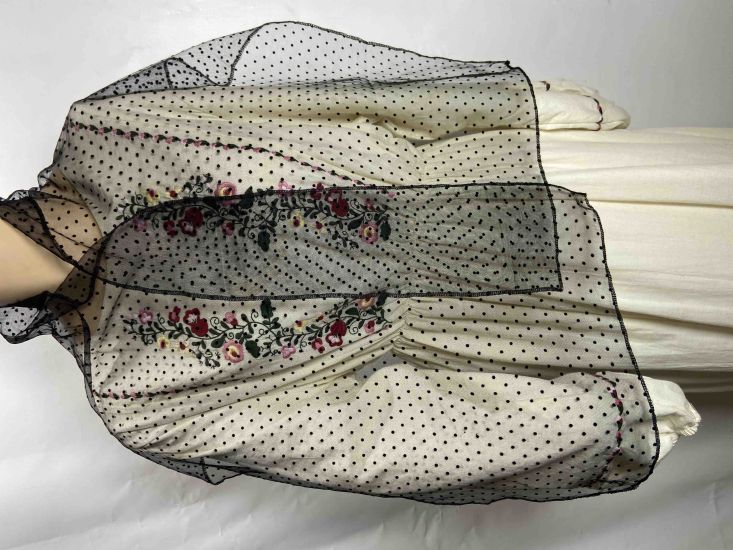 Шарф Велюр Горошок 1 140*35